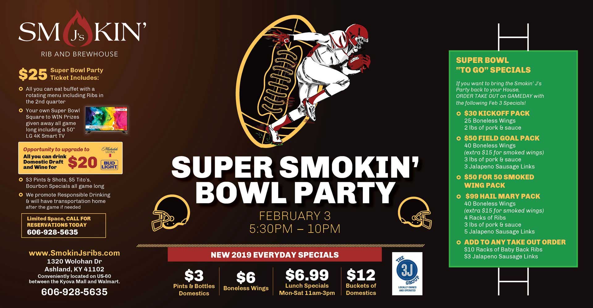 Super Bowl Party, BBQ, Ashland, KY